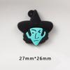 Halloween abóbora morcego fantasma chaveiro cola macia pingente PVC epóxi desenhos animados bruxa chaveiro joias