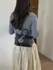 Bolsa feminina transfronteiriça, bolsa de ombro e transversal casual e versátil, nova bolsa quadrada pequena feminina Henggeng, bolsa de palha tecida moderna e fashion