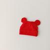 Ins Lindo Gorro de Punto Fino con Orejas de Oso para Bebé Primavera y Otoño Gorro Fetal de Algodón Rizado Anticold para Bebé Gorro para Bebé