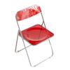 Suministro Transfronterizo Silla Plegable Respaldo Silla Transparente Silla Comedor Hogar Ins Celebridad de Internet Acrílico Silla de Foto Maquillaje