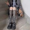 Calcetines Blancos de Encaje hasta la Pantorrilla Estilo Ballet para Mujer Primavera y Verano Delgados Jk Lolita Lazo de Correa Medias Cortas