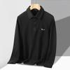 Directamente del fabricante: Camisa Polo Deportiva Casual de Manga Larga para Hombre, Versátil y Cómoda, Adecuada para Todos, Corte Holgado