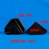 Protectores de Esquina de Cartón de Plástico, Protectores de Borde Anticolisión, Protectores de Esquina de Plástico de Tres Lados, Logística de Comercio Electrónico de Exportación Transfronteriza, Antigolpes, En Stock, Negro