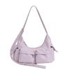Nova Bolsa de Axila Casual Simples de Verão 2025 para Mulheres Trabalhando e se Deslocando Bolsa de Ombro de Grande Capacidade Bolsa Tote Fashion