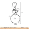 Llavero con Cierre de Langosta Hebilla de Figura de Ocho Juego de Tres Piezas Llavero Metal DIY Accesorios para Joyería Colgante para Bolsa Casero