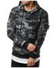 Novo ebay, nova moda masculina camuflagem com capuz casual slim pulôver camisola de lã