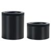 Patas de gabinete ajustables de plástico ABS, patas de soporte redondas, accesorios de hardware para muebles, patas de sofá simples y modernas, mesa de centro negra