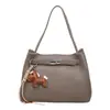 Nova bolsa de ombro tipo balde de grande capacidade, moderna e estilosa, com um toque casual vintage para o dia a dia, bolsa de ombro fresca