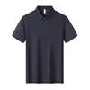 Camisa Polo Sin Costuras de Seda Helada Personalizada para Hombre, 26 Estilos Nuevos, Ropa de Trabajo para Grupos, Manga Corta para Compra Corporativa de Negocios, Impresión de Logo