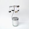 Fábrica Fuente Creativo Amazon Cielo Estrellado Vidrio Molino de Viento Corriente de Aire Caliente Romántico Aromaterapia Portavelas Giratorio Linterna Giratoria