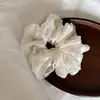 Elástico de cabelo scrunchie fofo, estilo coreano, branco leitoso suave para mulheres, novo 2026, elástico de cabelo doce, moderno