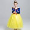 Nuevo vestido de Blancanieves para niños 2022, vestido de actuación de Halloween para niñas, vestido de manga corta, una generación de pelo