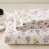 Sábana de algodón lavado de 1.8 m, pieza única, adecuada para dormitorios estudiantiles, incluye un colchón individual, una sábana y una funda de almohada - un juego de tres piezas, no hecho completamente de algodón puro