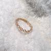 Diseño diy de piedra solar natural anillo tejido hecho a mano de oro de 14k para regalo de novias fabricantes al por mayor