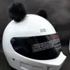 Decoración para Casco Orejas de Conejo Redondas 1 Par de Lindas Decoraciones para Casco Orejas de Gato Caballero Motocicleta Accesorios para Motocicleta