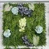 Parede de plantas simulada 100*100, parede de plantas verdes tridimensional, decoração com flores e grama artificiais, fundo verde, parede popular da internet