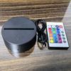 Base de luz nocturna 3D al por mayor de fábrica control remoto táctil base colorida DIY acrílico creativo base de carga USB