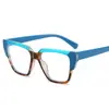 Gafas de montura grande simples, anti luz azul, lisas, estilo europeo y americano, nuevo, montura de gafas retro para Instagram