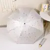 Guarda-chuva Automático Colorido Arco-Íris, Proteção Solar, Proteção UV, Guarda-sol, Estilo Menina, Estilo Ins, Uso Duplo para Sol e Chuva, Guarda-chuva Dobrável