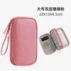 Cable de datos patrón hormiga, banco de energía portátil, bolsa de almacenamiento, unidad flash USB, auriculares, bolsa de datos de almacenamiento multicapa personalizable