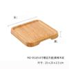 Plato de porcelana de imitación de veta de madera de estilo japonés, plato comercial para olla caliente de carne, plato de acompañamiento para barbacoa, plato occidental, platos de plástico, vajilla