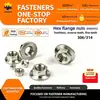 Tuerca Hexagonal con Brida Dentada Hilo Inverso Hilo Fino Acero Inoxidable Cross Factory DIN6923 Antideslizante 304/316