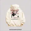 Sudadera con capucha y estampado de araña estilo High Street americano para hombre, Otoño e Invierno, Velour, Holgada, Marca de Tendencia, Ropa de Pareja, Chaqueta de Gama Alta