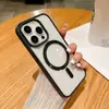 Funda Adecuada para Teléfono Móvil Iphone17 con Atracción Magnética para Apple 18Promax Silicona Suave 15 Panel Trasero Acrílico 14 Transparente 13