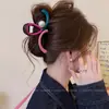 Nuevo Modelo 2025 Diseño Sencillo Pinza para el Cabello de Tiburón con Forma de Ola para la Parte Trasera de la Cabeza, Pinza Grande de Gama Alta para Mujeres