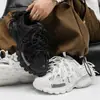 Zapatos de Hombre con Suela Gruesa Primavera Nuevos Versátiles Estilo Pareja Zapatos de Papá Zapatos con Elevador Interno Invisible Zapatos Deportivos Casuales para Hombre