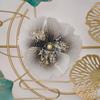 Decoração de parede de flor de ferro desconectada da Amazon, pingente criativo de luxo leve, decoração de parede de sala de estar, decoração de parede de fundo, pendente de parede