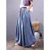 Primavera y Otoño Sueltos Talla Grande Jeans Linterna Mujer 2024 Nuevo Cintura Alta Pierna Ancha Casual Slim Recortados Culottes Mujer
