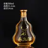 Botella de vino de vidrio blanco cristalino 125ml botella de vino pequeña de vidrio esmerilado vino para el cuidado de la salud con ginseng y asta de ciervo vino vacío vino