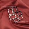 Hebilla cuadrada con anillo de resorte rectangular para bolso, hebilla colgante de aleación de zinc, accesorios para equipaje, hebilla de resorte cuadrada, hebilla de gancho de metal, venta al por mayor