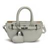 Bolsa Transversal Semi-Circular Portátil de Moda Casual com Design Personalizado, Textura Aveludada de Alta Qualidade, de Cruzamento de Fronteira para Mulheres
