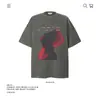 Camisetas de Manga Corta con Estampado de Retrato de Marca Americana de Tendencia, Algodón Puro de Peso Pesado, 250g, para Hombres y Mujeres, Nuevas, Holgadas, Venta al por Mayor Transfronteriza, Tops