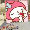 Pintura acrílica dibujos animados infantiles hecho a mano diy pintura al óleo digital pintura al óleo al por mayor verano graffiti decoración para colorear pintura para colgar