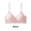 Sujetador push-up de encaje estilo dulce y femenino con tirantes finos, realza los bustos pequeños, minimiza los laterales, sin costuras, cómodo y con un hermoso diseño en la espalda