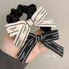Estilo Chanel lazo cinta intestino grueso banda para el pelo Corea del Sur temperamento accesorios para el pelo tocado niñas corbata de lazo letra banda elástica cuerda para el pelo