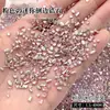 Decoraciones de Zirconia Rosa 5A Biselada para Uñas al por Mayor, Formas Mixtas Deslumbrantes, Marquesa, Corazón, Rectangular, Pequeños Diamantes de Imitación para Uñas
