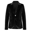 Chaqueta de Traje Elegante de Color Puro, Nueva Moda Otoño e Invierno para Mujer, Transfronteriza Europea y Americana de Amazon 2025