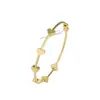Pulsera Abierta de Amor Chapada en Oro de 18 Quilates Europea y Americana Moda Simple Lujo Ligero Pulsera Joker Pulsera al por Mayor