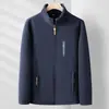 Chaqueta de Polar para Exteriores para Hombre Abrigo de Polar Sherpa para Hombre Chaqueta Shell de Polar Doble Cara Engrosada para Primavera y Otoño Forro Sudadera con Capucha Cardigan para Hombre