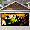 Fundo de Garagem de Halloween Pano Decorativo Pendurado Personalidade Festa Combinação Tapeçaria Decorativa Tecido Fonte de Explosões Transfronteiriça Amazon