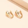 Pendientes de Calabaza Dorada Transfronterizos Wish Joyería Chapada en Oro Cobre Estilo Coreano para Mujer Amazon Venta al por Mayor Minimalista Exquisito