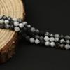 Acessórios de jóias direto da fábrica natural Gray Eagle Eye Stone contas soltas de corte de diamante mão diy produtos semi-acabados atacado