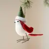 Nuevas decoraciones navideñas transfronterizas, adornos creativos de pájaros artificiales, accesorios para escaparates para sesiones de fotos