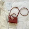 Bolsa de ombro única feminina de nicho de alto valor, simples, novidade Primavera 2026, fecho de bolsa, bolsa quadrada pequena, bolsa de mão moderna, bolsa transversal