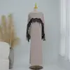 Vestido Cachecol Patchwork de Renda Loriya Tamanho Plus Roupas Femininas Transfronteiriças Lr1323
