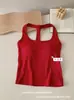 Top de Tirantes Estilo Americano Picante para Mujer con Diseño de Almohadilla en el Pecho, Corte Delgado de Nicho, Versátil, Espalda Hermosa, Top para Llevar por Encima